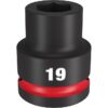 Milwaukee 49-66-6357 SHOCKWAVE Impact Duty 3/4" Drive 19MM Standard Metric 6-Point Socket Milwaukee 49-66-6357 SHOCKWAVE Impact Duty 3/4" Drive 19MM Standard Metric 6-Point Socket