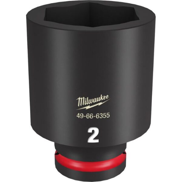 Milwaukee 49-66-6355 SHOCKWAVE Impact Duty 3/4" Drive 2" Deep SAE 6-Point Socket Milwaukee 49-66-6355 SHOCKWAVE Impact Duty 3/4" Drive 2" Deep SAE 6-Point Socket