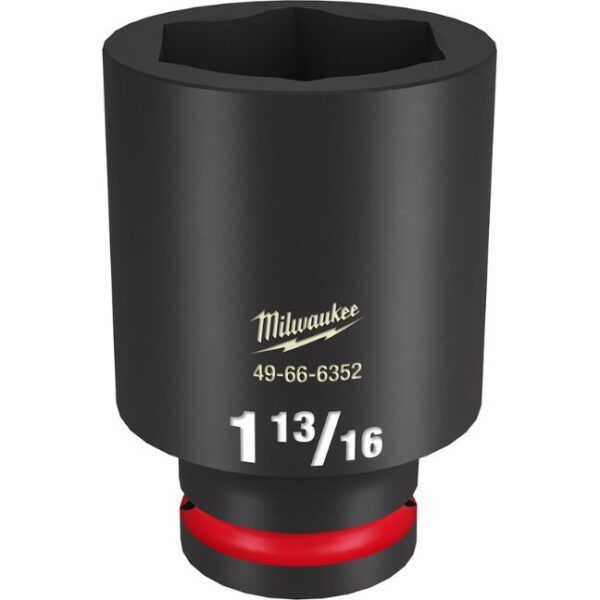 Milwaukee 49-66-6352 SHOCKWAVE Impact Duty 3/4" Drive 1-13/16" Deep SAE 6-Point Socket Milwaukee 49-66-6352 SHOCKWAVE Impact Duty 3/4" Drive 1-13/16" Deep SAE 6-Point Socket