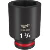Milwaukee 49-66-6351 SHOCKWAVE Impact Duty 3/4" Drive 1-3/4" Deep SAE 6-Point Socket Milwaukee 49-66-6351 SHOCKWAVE Impact Duty 3/4" Drive 1-3/4" Deep SAE 6-Point Socket