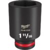 Milwaukee 49-66-6350 SHOCKWAVE Impact Duty 3/4" Drive 1-11/16" Deep SAE 6-Point Socket Milwaukee 49-66-6350 SHOCKWAVE Impact Duty 3/4" Drive 1-11/16" Deep SAE 6-Point Socket