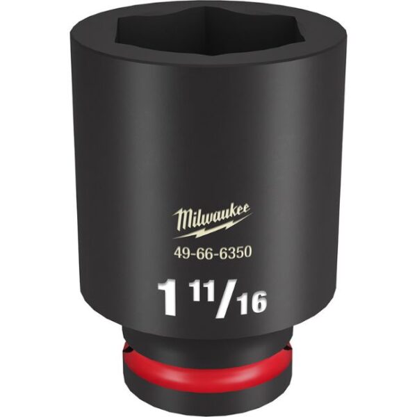 Milwaukee 49-66-6350 SHOCKWAVE Impact Duty 3/4" Drive 1-11/16" Deep SAE 6-Point Socket Milwaukee 49-66-6350 SHOCKWAVE Impact Duty 3/4" Drive 1-11/16" Deep SAE 6-Point Socket