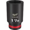 Milwaukee 49-66-6346 SHOCKWAVE Impact Duty 3/4" Drive 1-7/16" Deep SAE 6-Point Socket Milwaukee 49-66-6346 SHOCKWAVE Impact Duty 3/4" Drive 1-7/16" Deep SAE 6-Point Socket