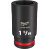 Milwaukee 49-66-6344 SHOCKWAVE Impact Duty 3/4" Drive 1-5/16" Deep SAE 6-Point Socket Milwaukee 49-66-6344 SHOCKWAVE Impact Duty 3/4" Drive 1-5/16" Deep SAE 6-Point Socket