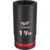 Milwaukee 49-66-6342 SHOCKWAVE Impact Duty 3/4" Drive 1-3/16" Deep SAE 6-Point Socket Milwaukee 49-66-6342 SHOCKWAVE Impact Duty 3/4" Drive 1-3/16" Deep SAE 6-Point Socket