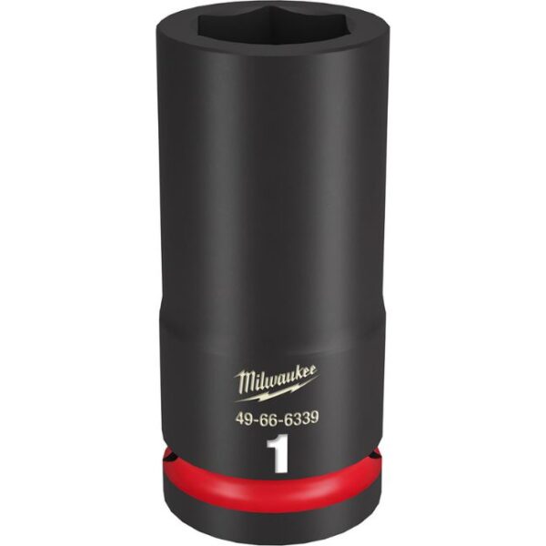 Milwaukee 49-66-6339 SHOCKWAVE Impact Duty 3/4" Drive 1" Deep SAE 6-Point Socket Milwaukee 49-66-6339 SHOCKWAVE Impact Duty 3/4" Drive 1" Deep SAE 6-Point Socket