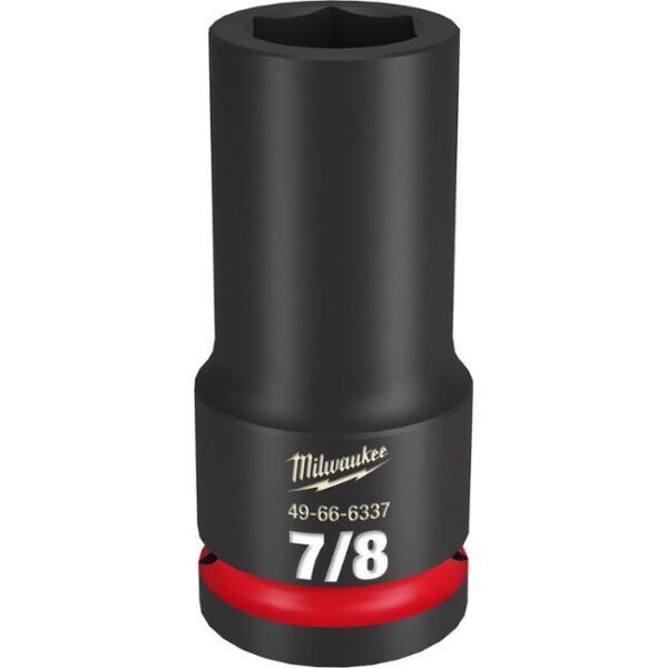 Milwaukee 49-66-6337 SHOCKWAVE Impact Duty 3/4" Drive 7/8" Deep SAE 6-Point Socket Milwaukee 49-66-6337 SHOCKWAVE Impact Duty 3/4" Drive 7/8" Deep SAE 6-Point Socket