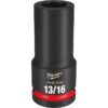 Milwaukee 49-66-6336 SHOCKWAVE Impact Duty 3/4" Drive 13/16" Deep SAE 6-Point Socket Milwaukee 49-66-6336 SHOCKWAVE Impact Duty 3/4" Drive 13/16" Deep SAE 6-Point Socket
