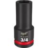 Milwaukee 49-66-6335 SHOCKWAVE Impact Duty 3/4" Drive 3/4" Deep SAE 6-Point Socket Milwaukee 49-66-6335 SHOCKWAVE Impact Duty 3/4" Drive 3/4" Deep SAE 6-Point Socket