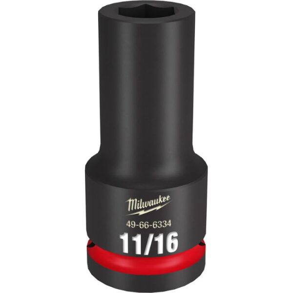 Milwaukee 49-66-6334 SHOCKWAVE Impact Duty 3/4" Drive 11/16" Deep SAE 6-Point Socket Milwaukee 49-66-6334 SHOCKWAVE Impact Duty 3/4" Drive 11/16" Deep SAE 6-Point Socket