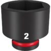Milwaukee 49-66-6323 SHOCKWAVE Impact Duty 3/4" Drive 2" Standard SAE 6-Point Socket Milwaukee 49-66-6323 SHOCKWAVE Impact Duty 3/4" Drive 2" Standard SAE 6-Point Socket