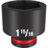 Milwaukee 49-66-6322 SHOCKWAVE Impact Duty 3/4" Drive 1-15/16" Standard SAE 6-Point Socket Milwaukee 49-66-6322 SHOCKWAVE Impact Duty 3/4" Drive 1-15/16" Standard SAE 6-Point Socket
