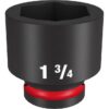 Milwaukee 49-66-6319 SHOCKWAVE Impact Duty 3/4" Drive 1-3/4" Standard SAE 6-Point Socket Milwaukee 49-66-6319 SHOCKWAVE Impact Duty 3/4" Drive 1-3/4" Standard SAE 6-Point Socket