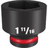 Milwaukee 49-66-6318 SHOCKWAVE Impact Duty 3/4" Drive 1-11/16" Standard SAE 6-Point Socket Milwaukee 49-66-6318 SHOCKWAVE Impact Duty 3/4" Drive 1-11/16" Standard SAE 6-Point Socket