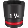 Milwaukee 49-66-6311 SHOCKWAVE Impact Duty 3/4" Drive 1-1/4" Standard SAE 6-Point Socket Milwaukee 49-66-6311 SHOCKWAVE Impact Duty 3/4" Drive 1-1/4" Standard SAE 6-Point Socket