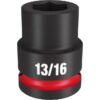 Milwaukee 49-66-6304 SHOCKWAVE Impact Duty 3/4" Drive 13/16" Standard SAE 6-Point Socket Milwaukee 49-66-6304 SHOCKWAVE Impact Duty 3/4" Drive 13/16" Standard SAE 6-Point Socket