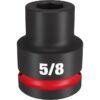 Milwaukee 49-66-6301 SHOCKWAVE Impact Duty 3/4" Drive 5/8" Standard SAE 6-Point Socket Milwaukee 49-66-6301 SHOCKWAVE Impact Duty 3/4" Drive 5/8" Standard SAE 6-Point Socket