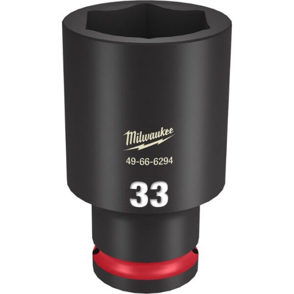Milwaukee 49-66-6294 SHOCKWAVE Impact Duty 1/2" Drive 33MM Deep Metric 6-Point Socket