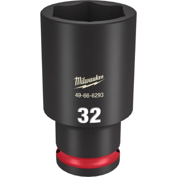 Milwaukee 49-66-6293 SHOCKWAVE Impact Duty 1/2" Drive 32MM Deep Metric 6-Point Socket