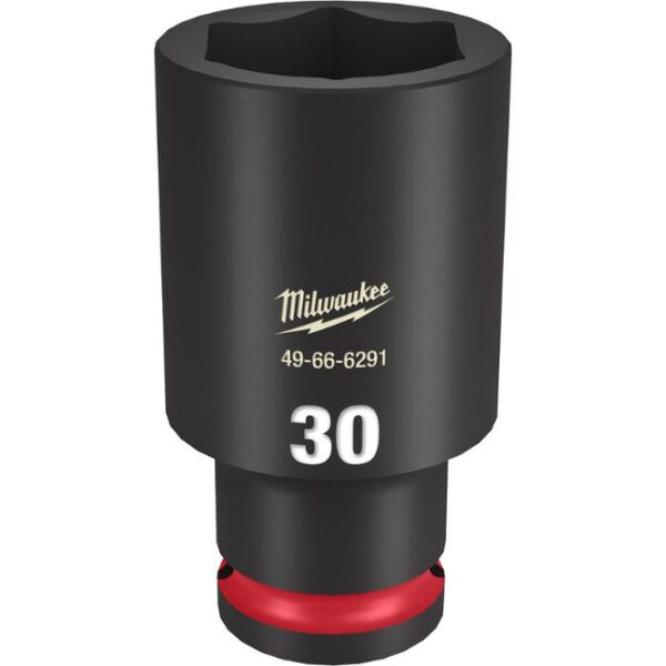 Milwaukee 49-66-6291 SHOCKWAVE Impact Duty 1/2" Drive 30MM Deep Metric 6-Point Socket