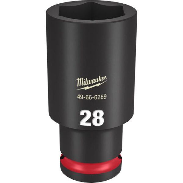 Milwaukee 49-66-6289 SHOCKWAVE Impact Duty 1/2" Drive 28MM Deep Metric 6-Point Socket