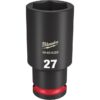 Milwaukee 49-66-6288 SHOCKWAVE Impact Duty 1/2" Drive 27MM Deep Metric 6-Point Socket