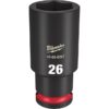 Milwaukee 49-66-6287 SHOCKWAVE Impact Duty 1/2" Drive 26MM Deep Metric 6-Point Socket