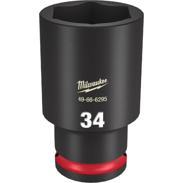 Milwaukee 49-66-6295 SHOCKWAVE™ Impact Duty 1/2" Drive 34MM Deep 6 Point Socket
