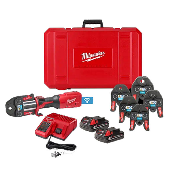 Milwaukee 2922-22M M18 FORCE LOGIC Press Tool Kit with One-Key and 1/4" to 7/8" Streamline ACR Jaws