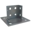 PeakSource S1910 4 Hole EG Post Base for Unistrut - Double Column (1) PeakSource S1910 4 Hole EG Post Base for Unistrut - Double Column