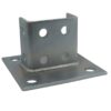 PeakSource S1910 4 Hole EG Post Base for Unistrut - Double Column PeakSource S1910 4 Hole EG Post Base for Unistrut - Double Column