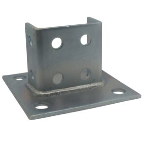 PeakSource S1910 4 Hole EG Post Base for Unistrut - Double Column