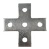 PeakSource S2026 5-Hole Cross Plate Electrogalvanized (EG) Steel