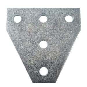 PeakSource S2033 5-Hole Tee Gusset Plate Electrogalvanized (EG) Steel