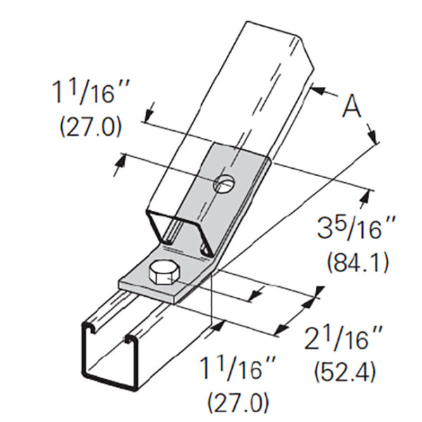 PeakSource 2-Hole Open 45° Angle