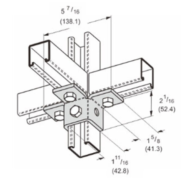 PeakSource S2430 6-Hole Triple Wing Connection