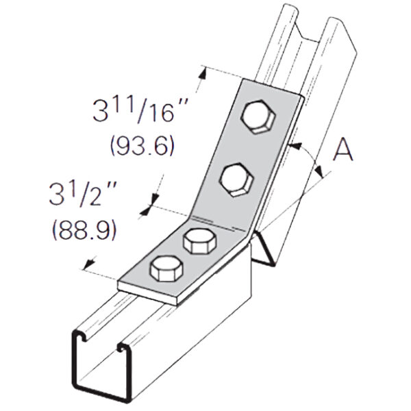 PeakSource 4-Hole Open 45° Angle