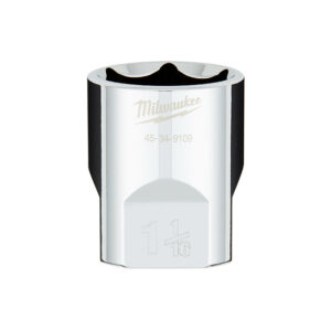Milwaukee 45-34-9109 1/2" Drive 1-1/16" SAE 6-Point Standard Socket with FOUR FLAT Sides