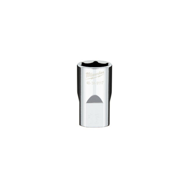 Milwaukee 45-34-9117 1/2" Drive 16mm Metric 6-Point Standard Socket with FOUR FLAT Sides