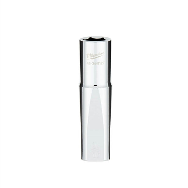 Milwaukee 45-34-9127 1/2" Drive 9/16" SAE 6-Point Deep Socket with FOUR FLAT Sides