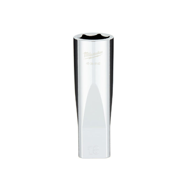 Milwaukee 45-34-9142 1/2" Drive 18mm Metric 6-Point Deep Socket with FOUR FLAT Sides Milwaukee 45-34-9142 1/2" Drive 18mm Metric 6-Point Deep Socket with FOUR FLAT Sides