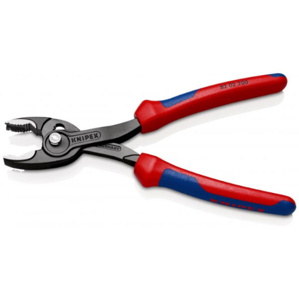 Knipex 8202200 8" (200 mm) Twingrip Slip Joint Pliers - Multi Component Handles