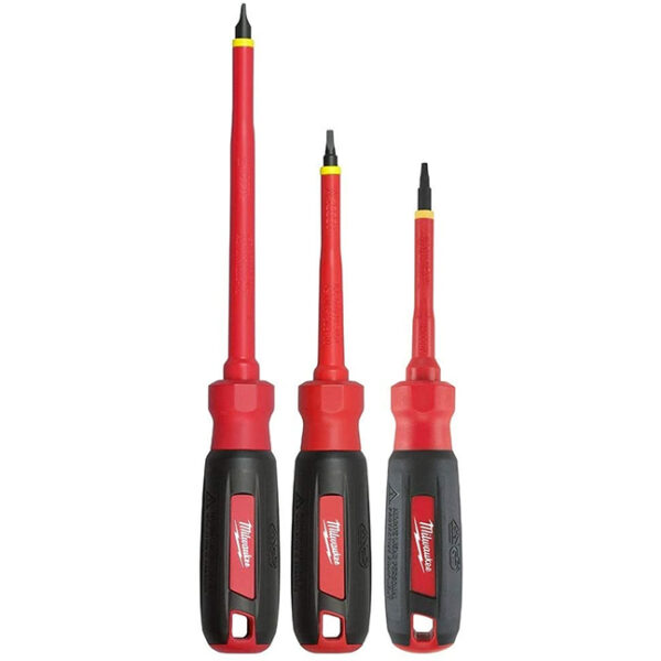 Milwaukee 48-22-2203 Milwaukee 48-22-2203 3-Piece 1000V Insulated Screwdriver Set