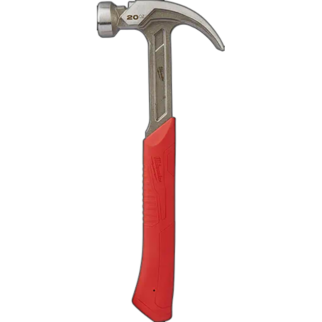 Milwaukee 48-22-9080 20oz Curved Claw Smooth Face Hammer