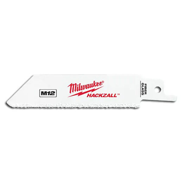 Milwaukee 49-00-5400 4" 10TPI Thin Kerf Bi-Metal M12 HACKZALL Blade for Fiberglass 3-Pack