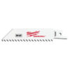 Milwaukee 49-00-5460 4" 5TPI Thin Kerf Bi-Metal M12 HACKZALL Blade for Wood Cutting 5-Pack