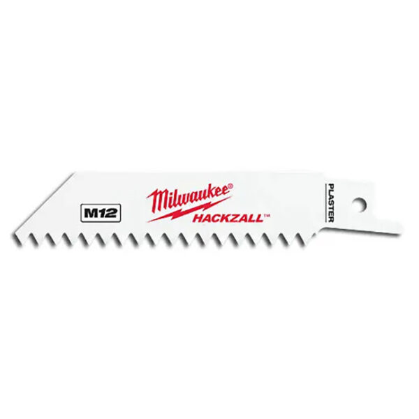 Milwaukee 49-00-5461 4" 6TPI Thin Kerf Bi-Metal M12 HACKZALL Blade for Plaster/Drywall 5-Pack