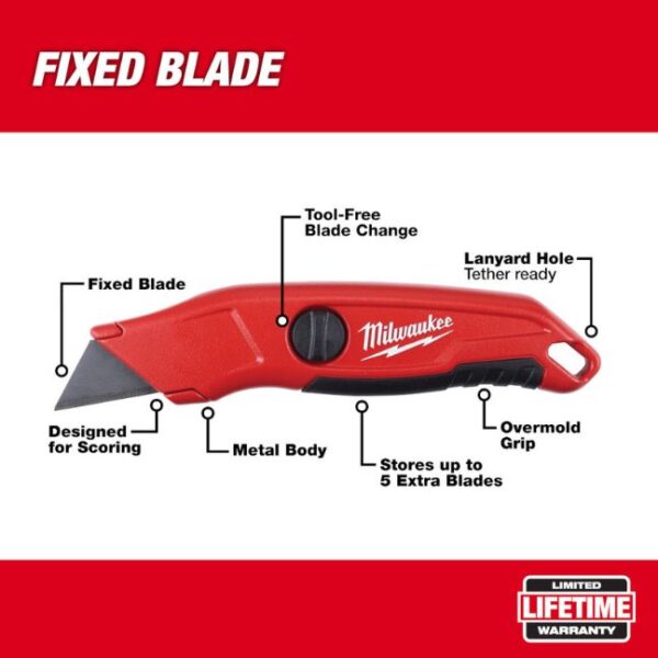 Milwaukee 48-22-1513 Fixed Blade Utility Knife
