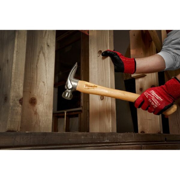Milwaukee 48-22-9419 19oz Milled Face Hickory Handle Framing Hammer Milwaukee 48-22-9419 19oz Milled Face Hickory Handle Framing Hammer