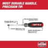 Milwaukee 48-22-2812 #2 Phillips x 4" Shank Cushion Grip Screwdriver